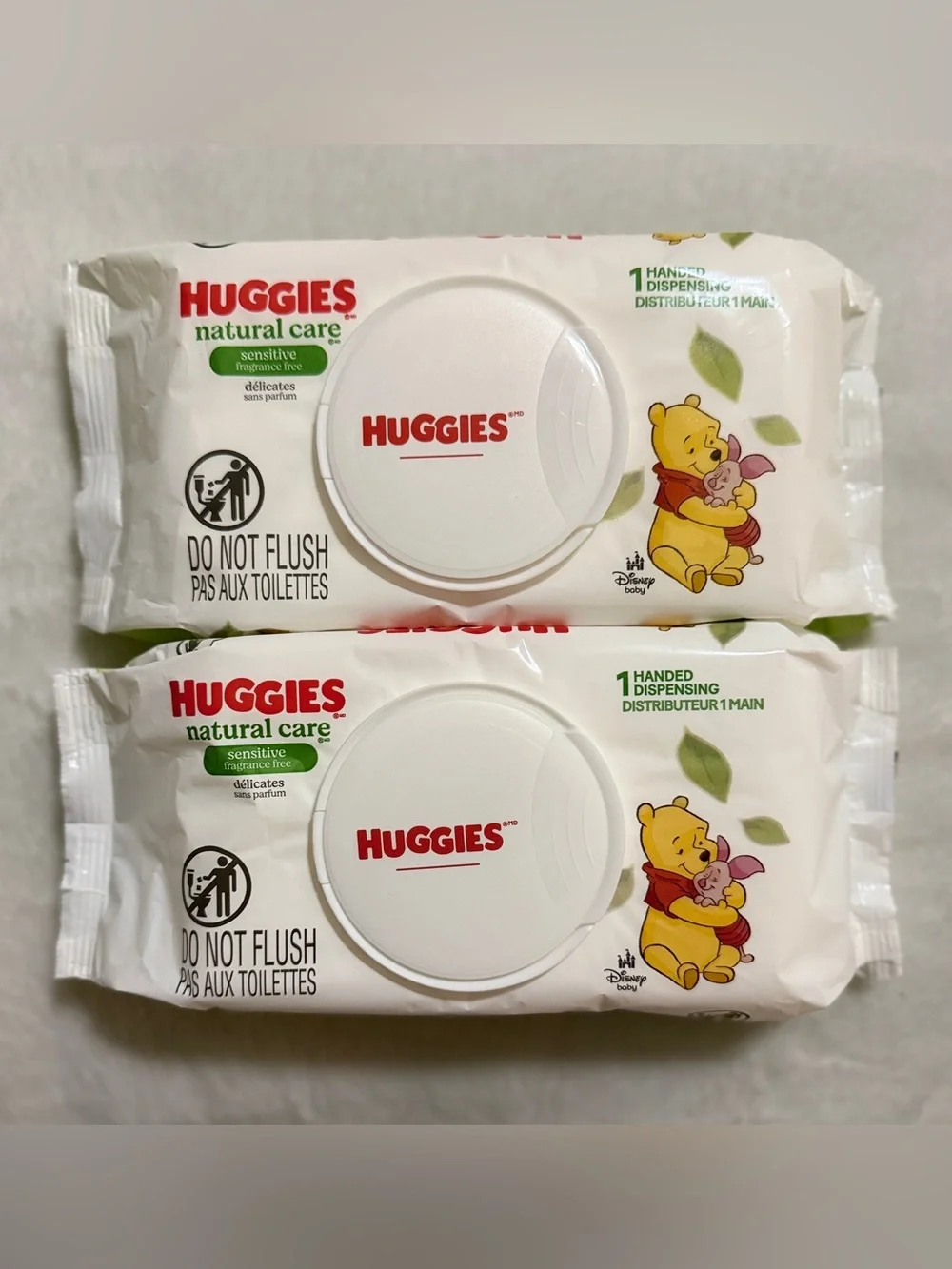 Huggies Natural Care Baby Wipes 56‎ Count Per Pack Lot of 2 Packs - 112 wipes